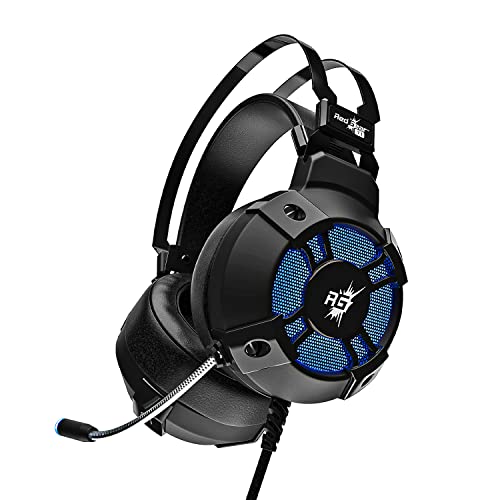 Redgear Cosmo 7,1 USB gaming headphones with Virtual surround sound,50mm driver, RGB LEDs & Remote Control(Black)